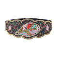 Bohemian Women Belts Wide Stretch Elastic Waist Cinch Belt Handmade Beaded Flower Adjustable Belt for Dresses