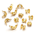 Stainless Steel 18k Pvd Gold Stopper Crimps Beads Connectors End Clasps Diy for Jewelry Making Findings Accessories