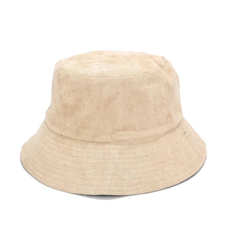Sewingman 23SM8018 Plain Suede Summer Unisex Reversible Custom Bucket Hat
