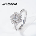Lab Diamonds Hpht Cvd Flower Rings 0.3ct Verified Lab Grown Diamonds Rings Engagement 18k Gold IGI Gra Round Diamonds Ring