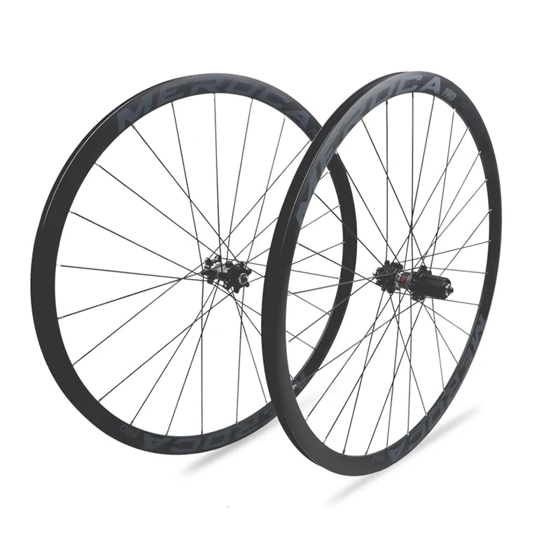 MEROCA Road Bike Aluminum Double-Layer Rim Wheelset 32mm 40mm Opening Ultra-light 4 Bearing Hub 700C V Brake Model Bicycle Wheel
