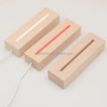 DIY Gift Wooden Creative Perpetual Calendar 3D Night Light Base LED Wooden Handicraft Multifunctional Decoration Base Lamps