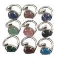 Factory Direct Sales Silver Snake Stone Rings for Women Girls Finger Love Heart Fashion Gemstone Rings Engagement Jewelry