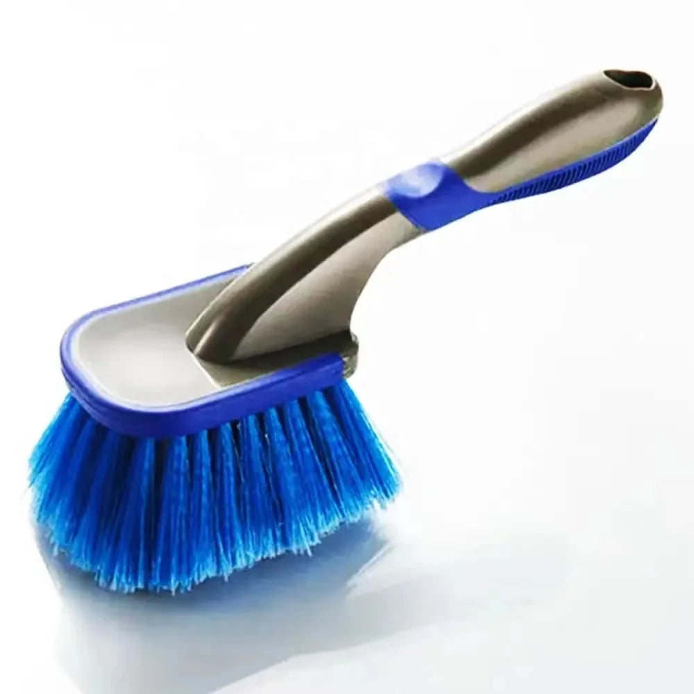 Premium Car Wheel Tire Trim Hub Detailing Cleaning Brush Automotive Wheel Cleaning Brushes with Ergonomic Short Handle