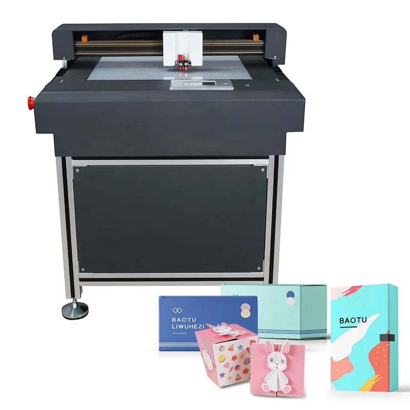 Factory Supply Cut Crease by One Step Double Heads Flatbed Cutter Machine