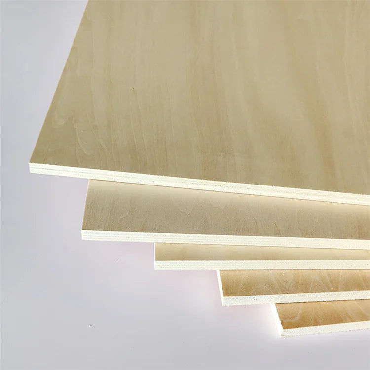Strong Toughness Natural Wood Sheets Laser Cut Plywood 2-10mm Birch/poplar/alder/walnut/basswood Plywood for Laser Cutting