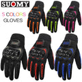 Summer Breathable Polyester Motorcycle Gloves Non-slip Wear-resistant Motocross Racing Gloves Touch Screen Moto Biker Gloves MegaBDM