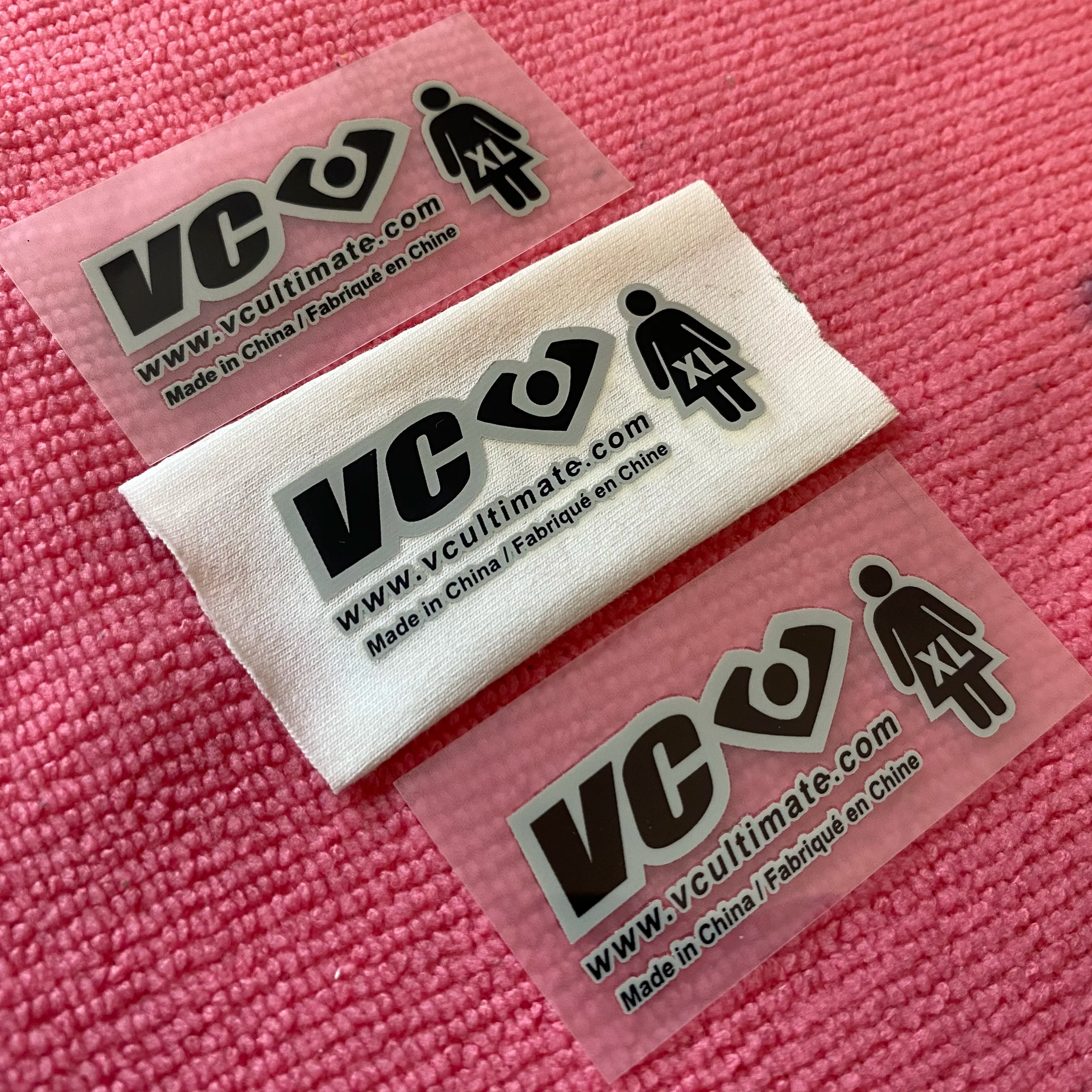 Hot Sale Washing Care Iron on Transfer Labelrecycled Vinyl Heat Transfer Label for Fabric