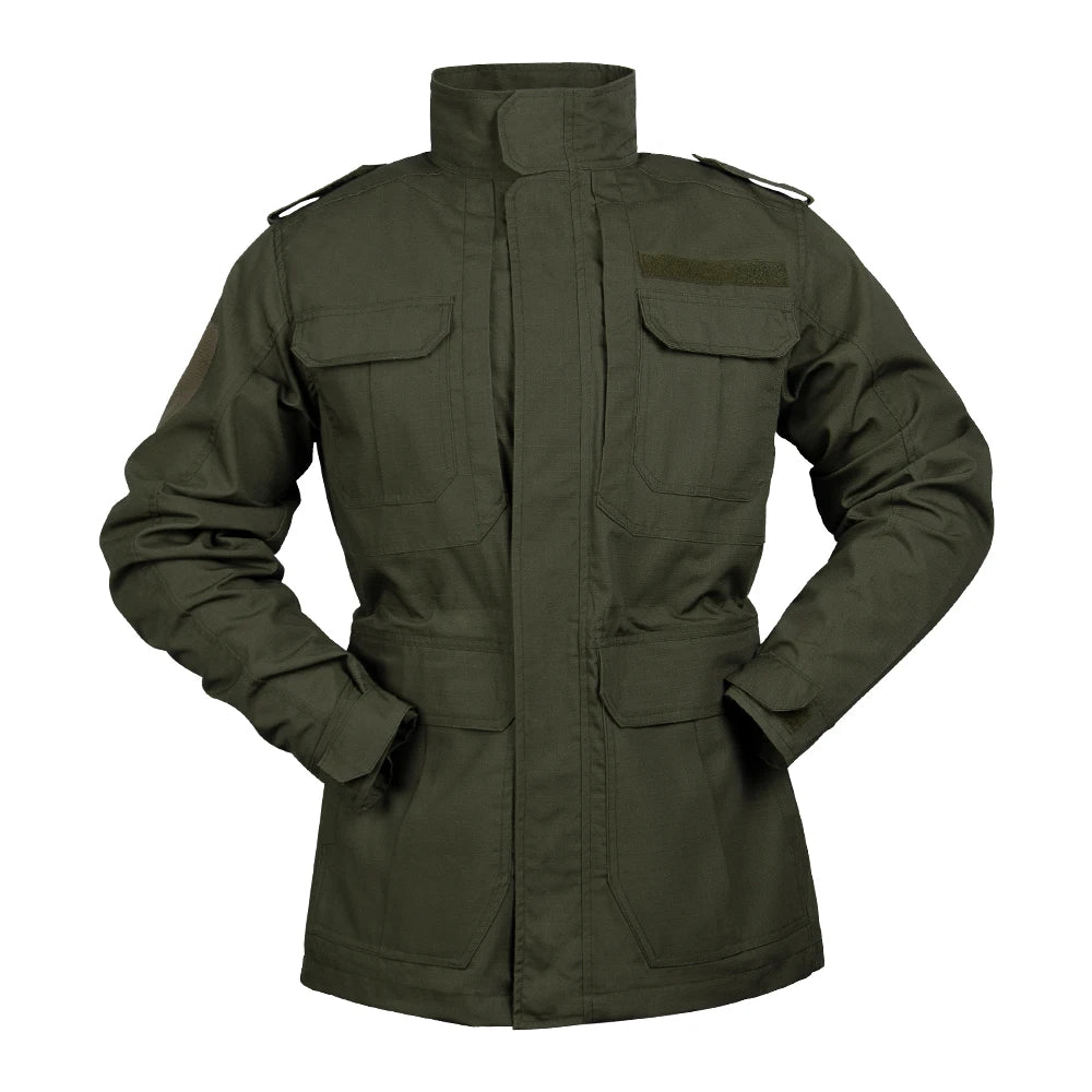 Olive Green Camo M002 Motorcycle Parka Jacket Waterproof Breathable Plus Size Zipper Autumn
