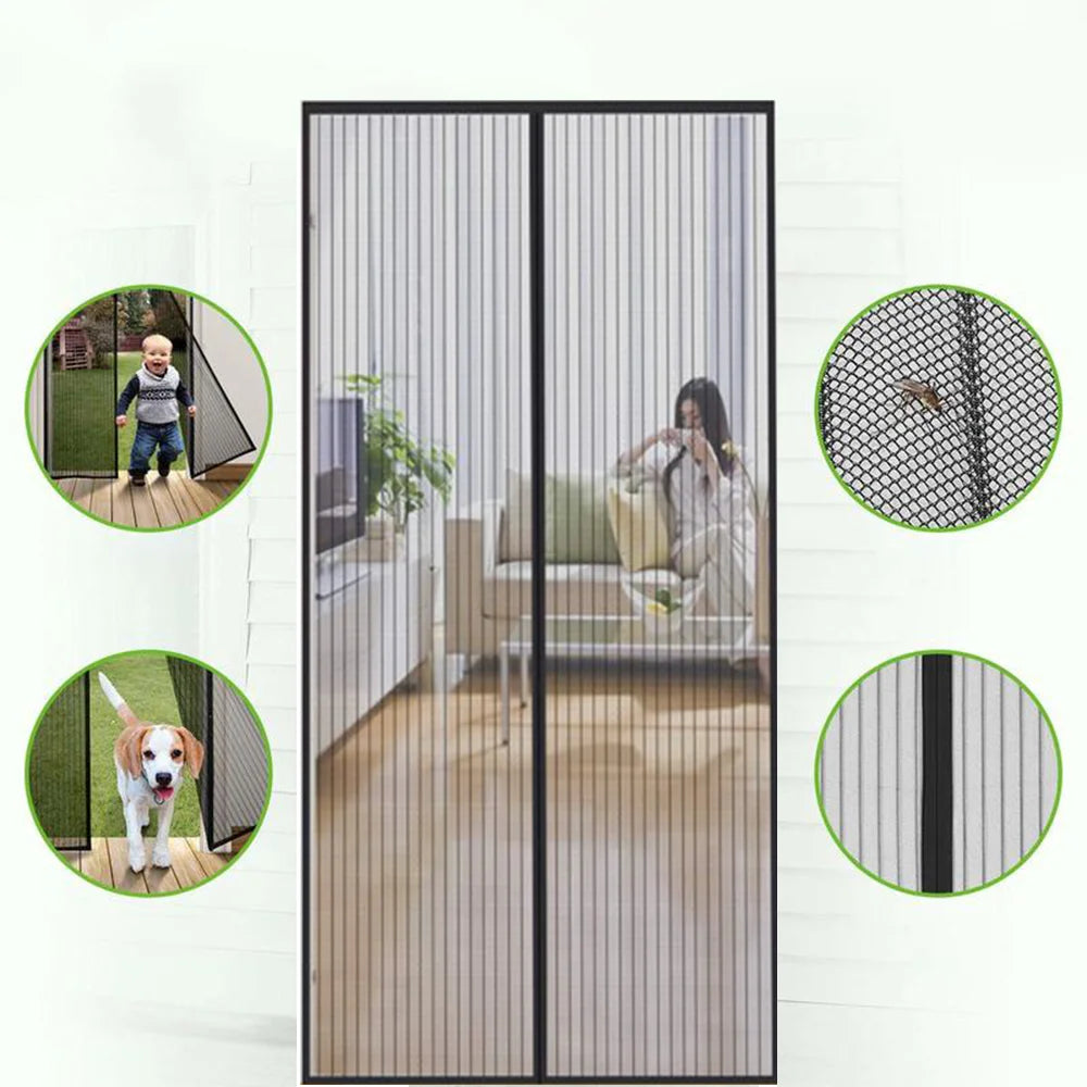 Wholesale Anti-mosquito Insect Net Fly Mesh Curtain Magnetic Door Curtain With Strong Magnet