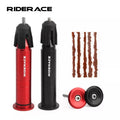 RIDERACE Bicycle Tubeless Tyre Fast Repair Kit With Handlebar Plugs Bike Tyre Puncture Sealant Rubber Stripe Drill Repair Tool