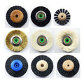 Dental Tools Polishing Brush for Plaster and Acrylic Bristle Hair and Cotton Cloth Polishing Wheel for Polishing Lathe