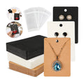 Wholesale Blank Kraft Paper Black Brown White Earring Necklace Jewelry Packaging Display Cards