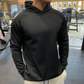 Men American Style Shirts Polyester Running Shirt Men Basketball Sport Long Sleeve Hooded Gym Fitness Training Hoodies Shirt