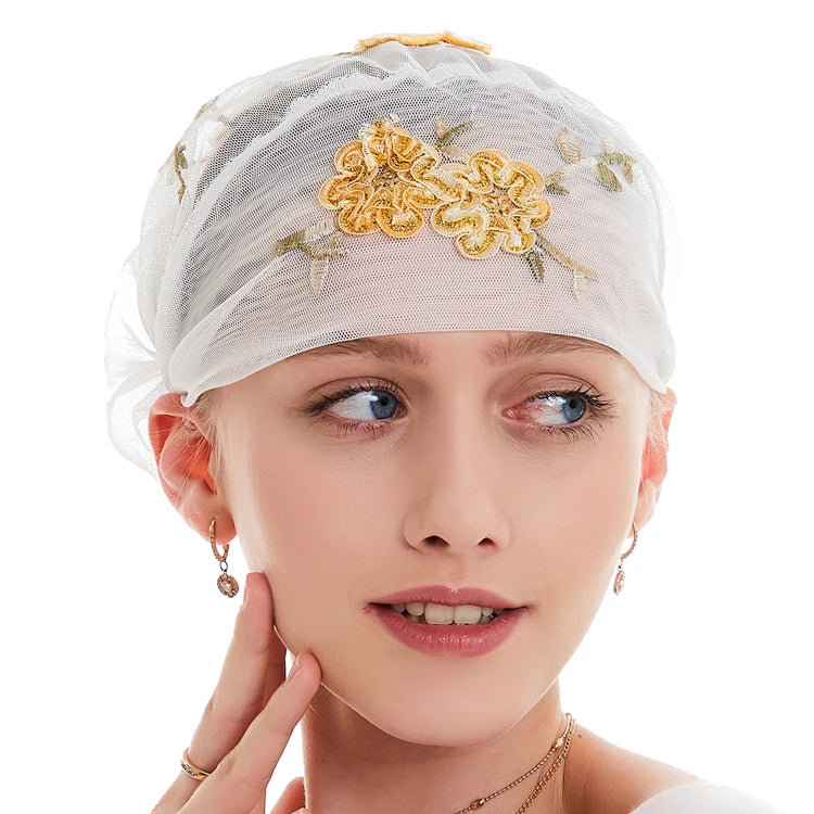 Muslim Women Head Scarf Lace Underscarf Stretch Hijab Hair Cover Headwrap Underscarf Cap Islamic Scarf Headband Bonnet Turban