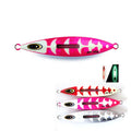 MISTER JIGGING 200g Laser Reflection Sticker Eyes Luminous Chemical Light Slow Pitch Metal Fishing Lure