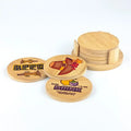 Home Decoration Creative Round Bamboo Coasters Sublimation Bamboo Coaster Blanks for Heat Press DIY Design