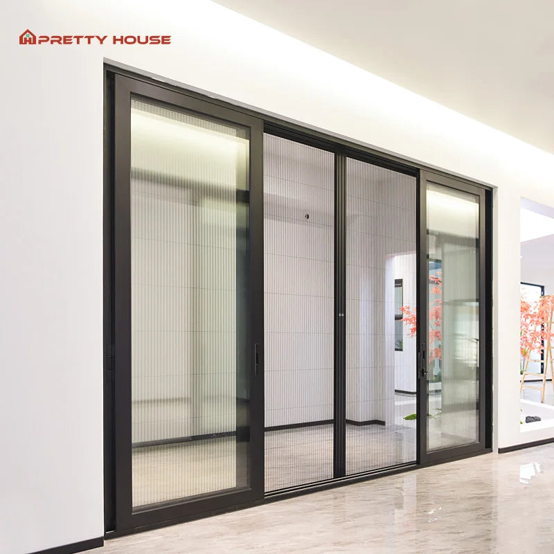 Hot Sale Windproof Occasions High-strength Aluminum Glass Sliding Door
