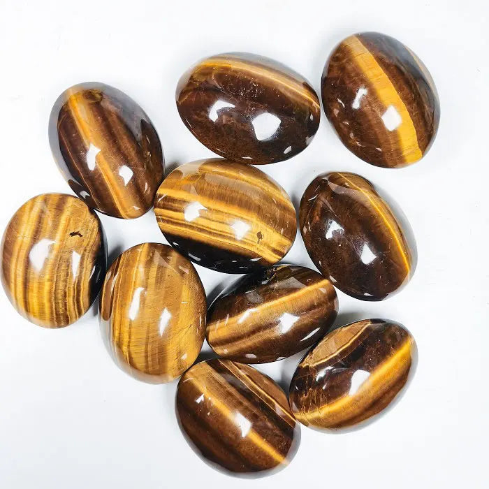 Wholesale Healing Natural Gemstone Palm Stone Crystals Yellow tiger Palm Stone