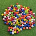 Custom Logo Color Golf Balls Green Yellow White Pink Black PE Material 42mm Diameter for Construction Hole Airflow Balls