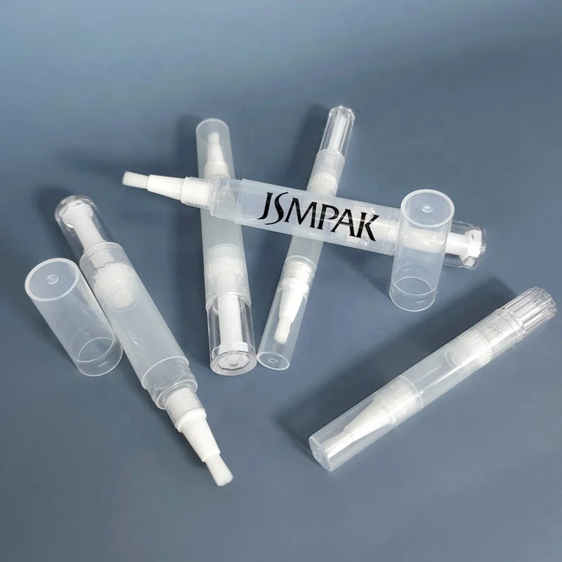 Private Label Round Clear Mini Empty Liquid Lipstick Lip Gloss Container Lip Oil Tubes Pen With Logo