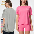 Lightweight Quick-Dry Breathable Yoga Tops for Women Fitness Sports Soft T-Shirts in Plus Sizes