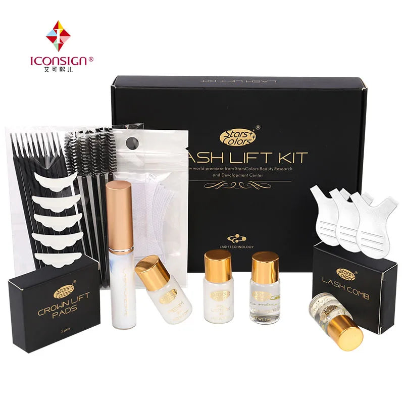 Black Iconsign Lash Lift Fast Eyelash Lift Kit Lash Perming Lift Service