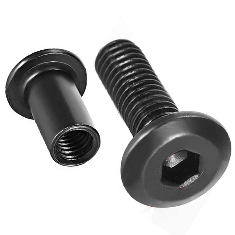 Black Chicago Screw for Leather Belt Oxidized Binding Post Chicago Screws