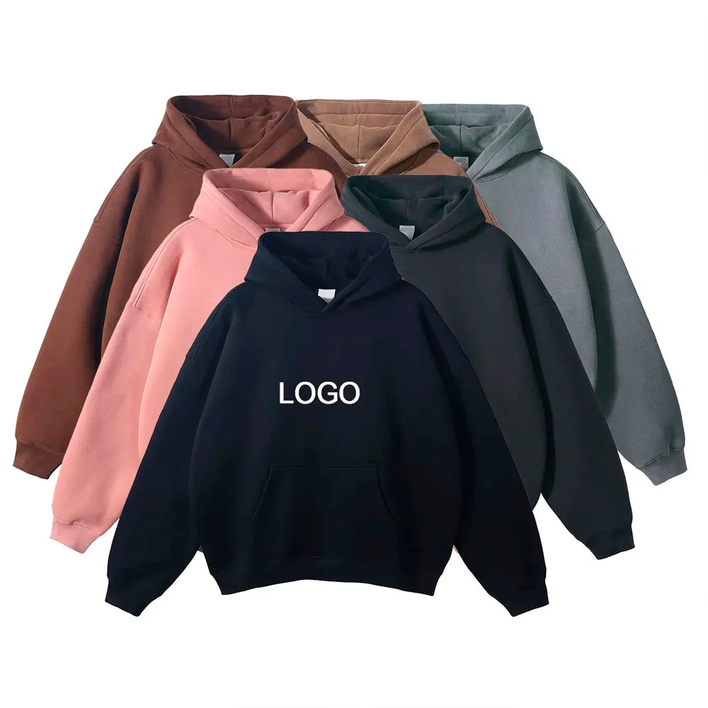 Custom Men's Hoodies Print Logo Cotton Polyester Oversized Plus Size Unisex Pullover Hoodies Sweatshirt for Men and Women