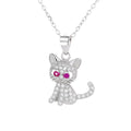 Cute and Fashionable Children's Temperament Cat Necklace