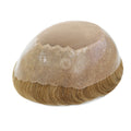 Wholesale Fine Mono Cap Indian Human Hair Wigs for Men  Medium Light to Medium Density Blonde Toupee