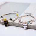 2021 New Cat Couple Bracelet a Pair of Female Student Girlfriends Gift Bracelets for Women Jewelry Wholesale
