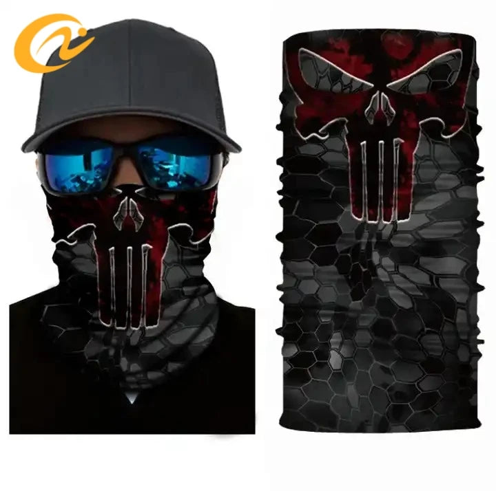 Wholesale Polyester Bandana Face Scarf Bandanas for Running Custom Design Neck Gaiter