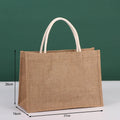 Reusable Jute Bag Eco-Friendly Plain Natural  Burlap Grocery Shopping Tote Jute Bag in Bulk Wholesale