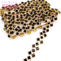 Fashion Crystal Rhinestone Chain Trimming Bridal Dress Decoration for Wedding Garment Gold Applique Trim Sewing