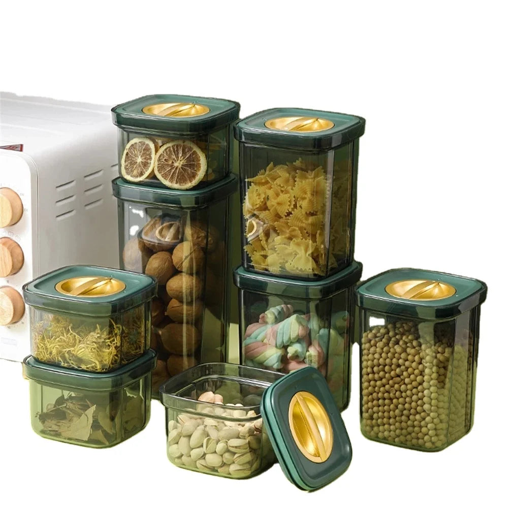 PBA-Free Plastic Kitchen Pantry Storage Containers Airtight Food Storage Jars for Sugar Flour Baking Supplies Carton Packing