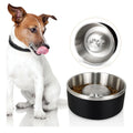 Wholesale Custom Logo Dog Water Bowl Luxury Elevated Cat Dog Food Bowl Non- Slip Metal Dog Bowl With Slow Feeder