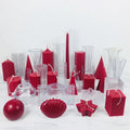 Non-stick DIY 3D Multiple Style Classic Geometric  Candle Making Molds Durable Plastic Acrylic Candle Molds