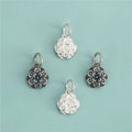 Fine Jewelry 925 Sterling Silver Unique Antique Silver Flower Charms Pendant for Bracelets Necklace Making
