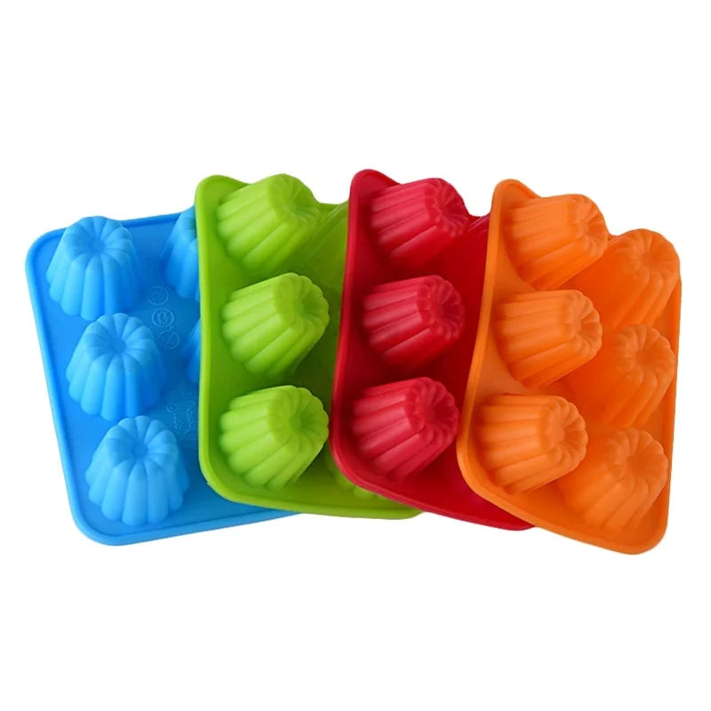 High Quality Baking 6 Pcs Pan Silicone Round Shape Muffin Mold Cake Cups