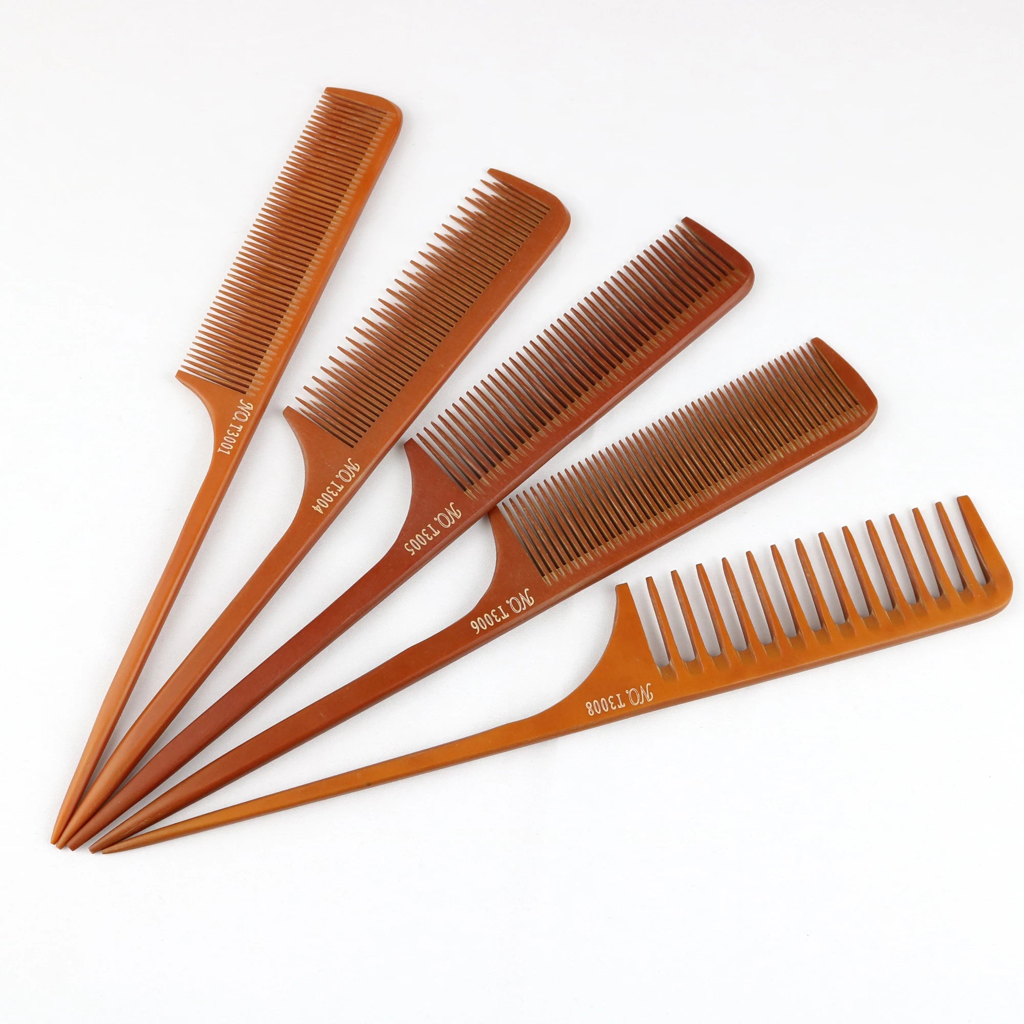 Wholesale Factory Anti-static Salon Professional Edge Brush Parting Comb Detangling Plastic Brush Set for All Hair Types
