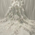 2023 New Arrival Fast Dispatch White Bridal Lace With Beads and Sequins Tulle Embroidery Fabrics for Wedding Dress