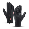 Men's Warm Ski & Bike Riding Gloves with Fleece Outdoor Winter Sports Touch Screen Gloves