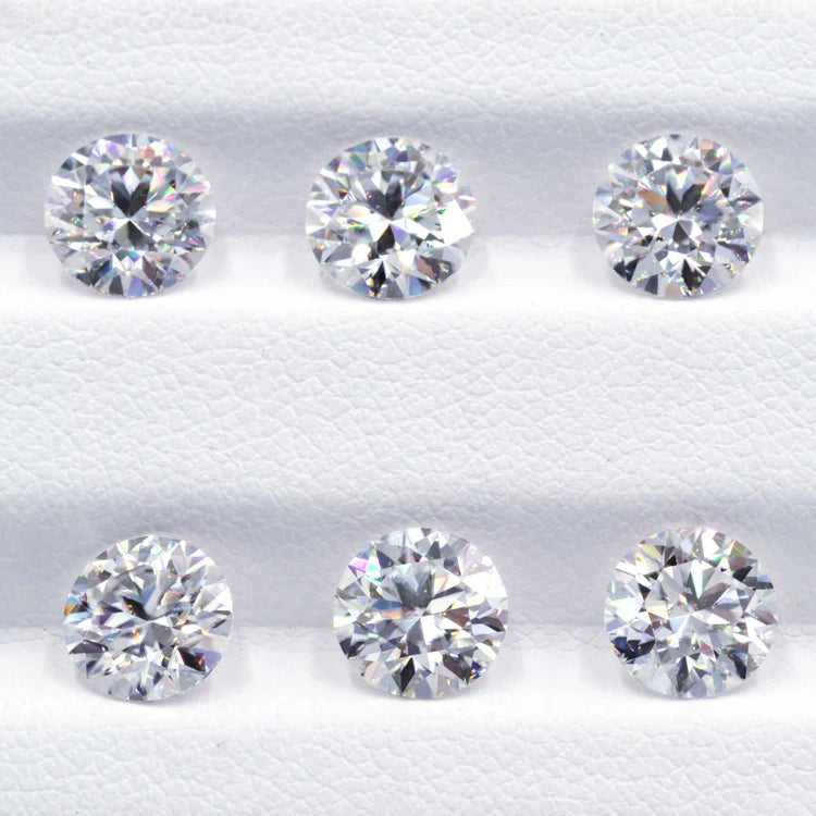 Redleaf Wholesale Gems DEF GH White Color Mossanite Loose Gemstone Diamond Cut Loose Stones Wholesale GRA Moissanite for Rin