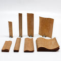Free Sample Home Decoration Eco-friendly Smokeless S Shape Wide Cherry Wooden Wicks for Candle Making