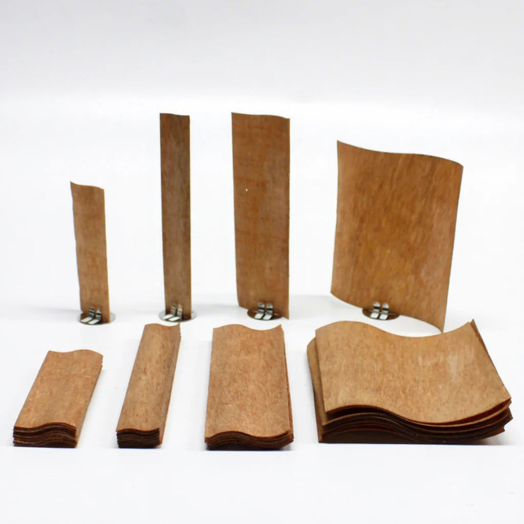 Free Sample Home Decoration Eco-friendly Smokeless S Shape Wide Cherry Wooden Wicks for Candle Making