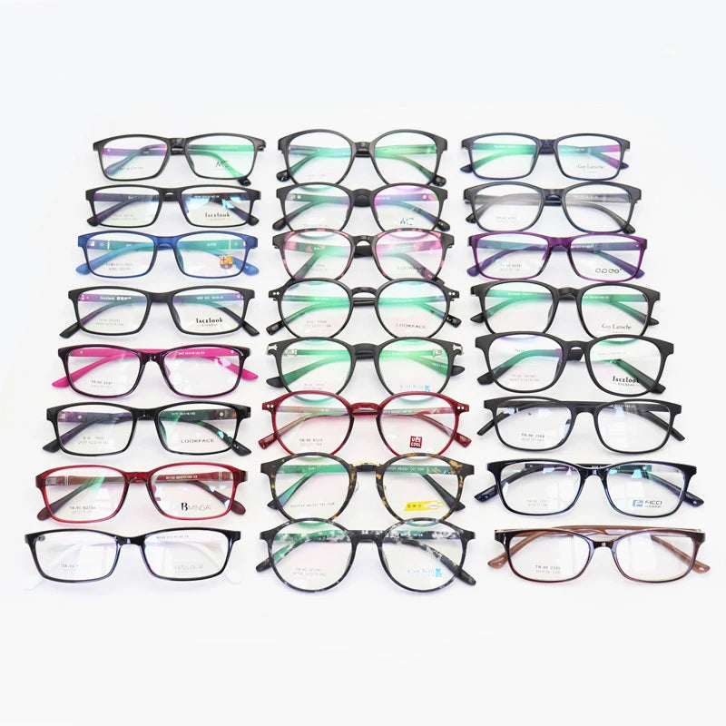 Stock Mixed Designer Tr90 Fashion Eyewear Optical Frame Student Eye Glasses Frames Spectacle Assorted Eyeglasses Frames