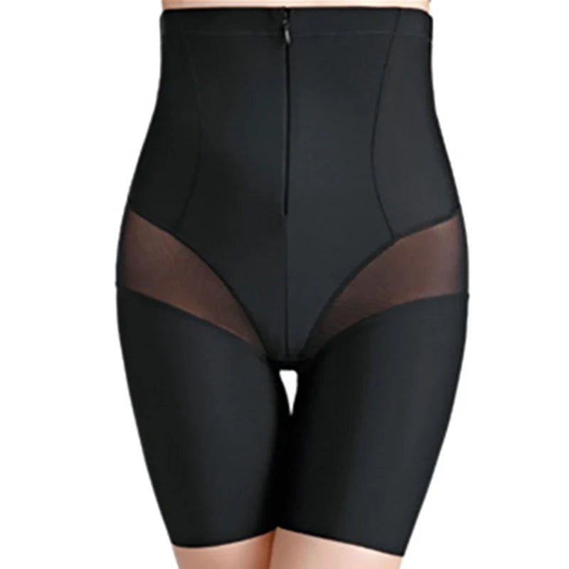 High Waist Tummy Control Panty Butt Lifter Zipper Waist Hip Body Pants Reduced Belly Sculpting Pants Boxer Body Slimming Waist T