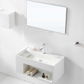 Factory Customized Made Bangladesh Design Corians Artificial Stone Solid Surface Sheet Bathroom Cabinets Sink Wash Basins
