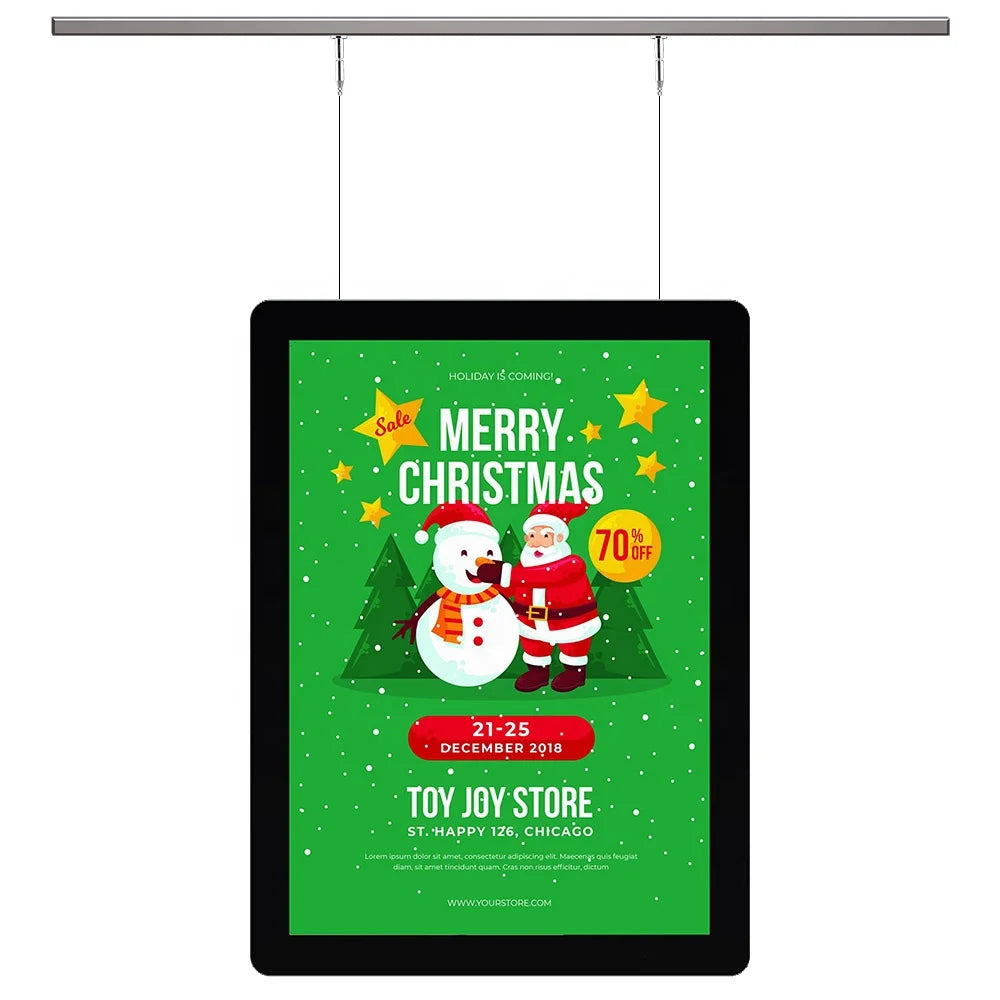 Litsign LS M2 Double Sided Super Clear Acrylic Eco-Friendly 8000K White LED Subrack Frame Window Hanging Display Indoor Use
